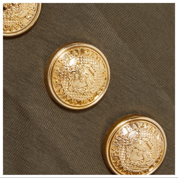 Balmain Logo Button Tank Shirt - Picture 4 of 8